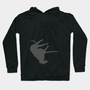 Greyhound - brindle Hoodie